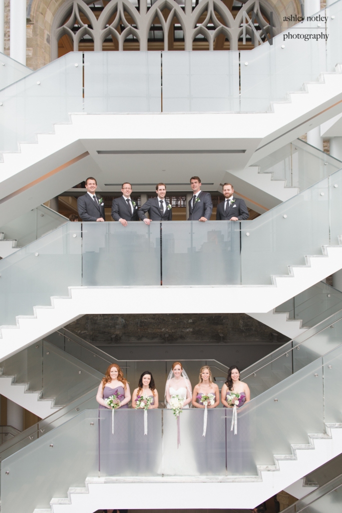 Wedding party at the Canadian Museum of Nature
