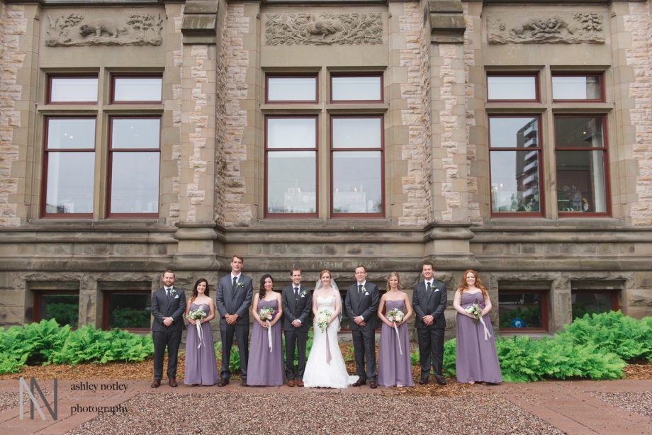 Wedding party at the Canadian Museum of Nature