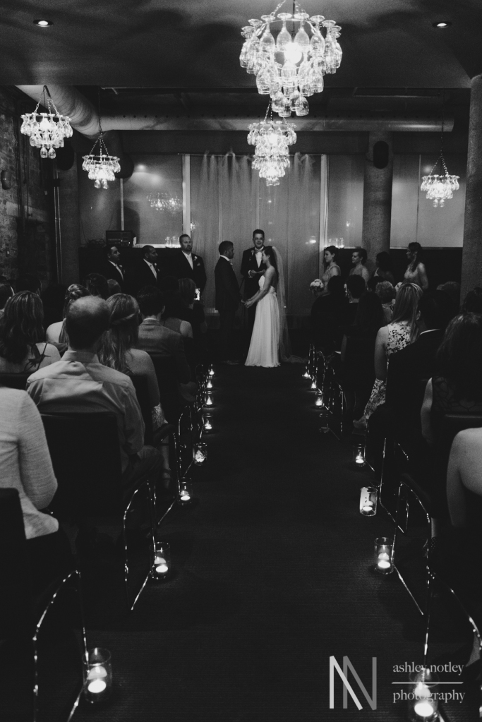 Wedding ceremony at Sidedoor Contemporary Bar and Kitchen