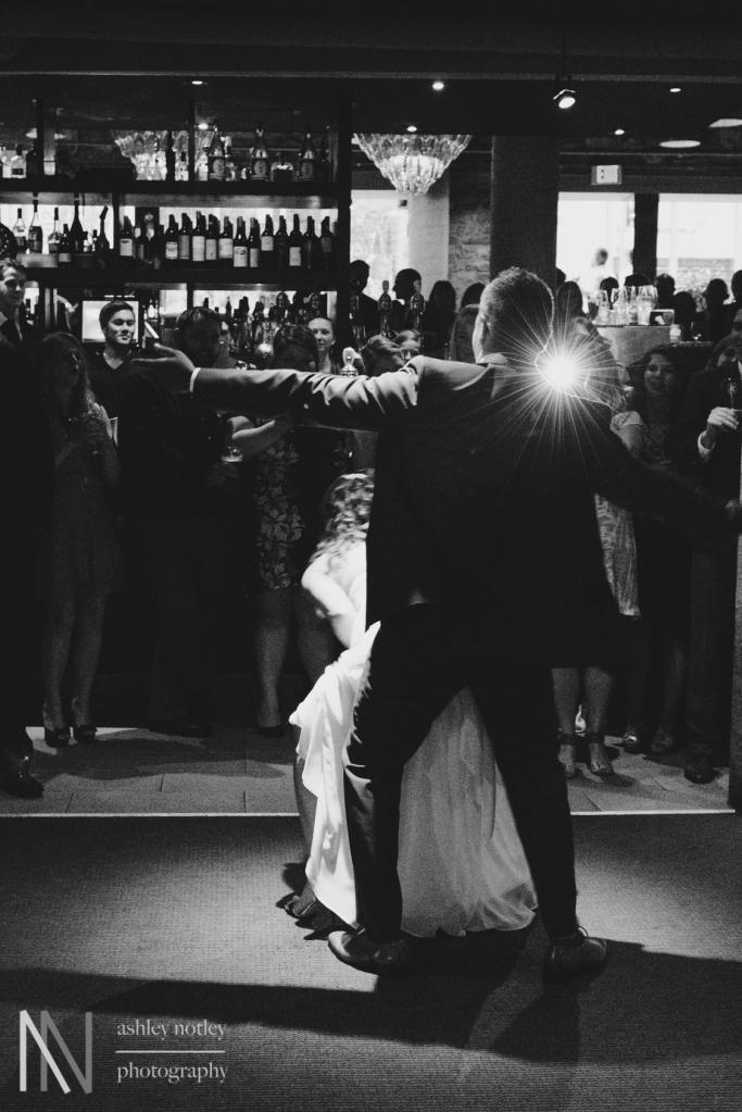 Bride and groom first dance Sidedoor Contemporary Bar and Kitchen