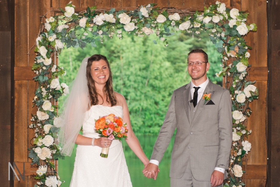 Bride and groom at Beantown Ranch wedding